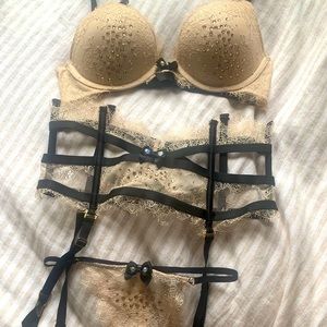 Victoria’s Secret rhinestone lace Lingerie Set